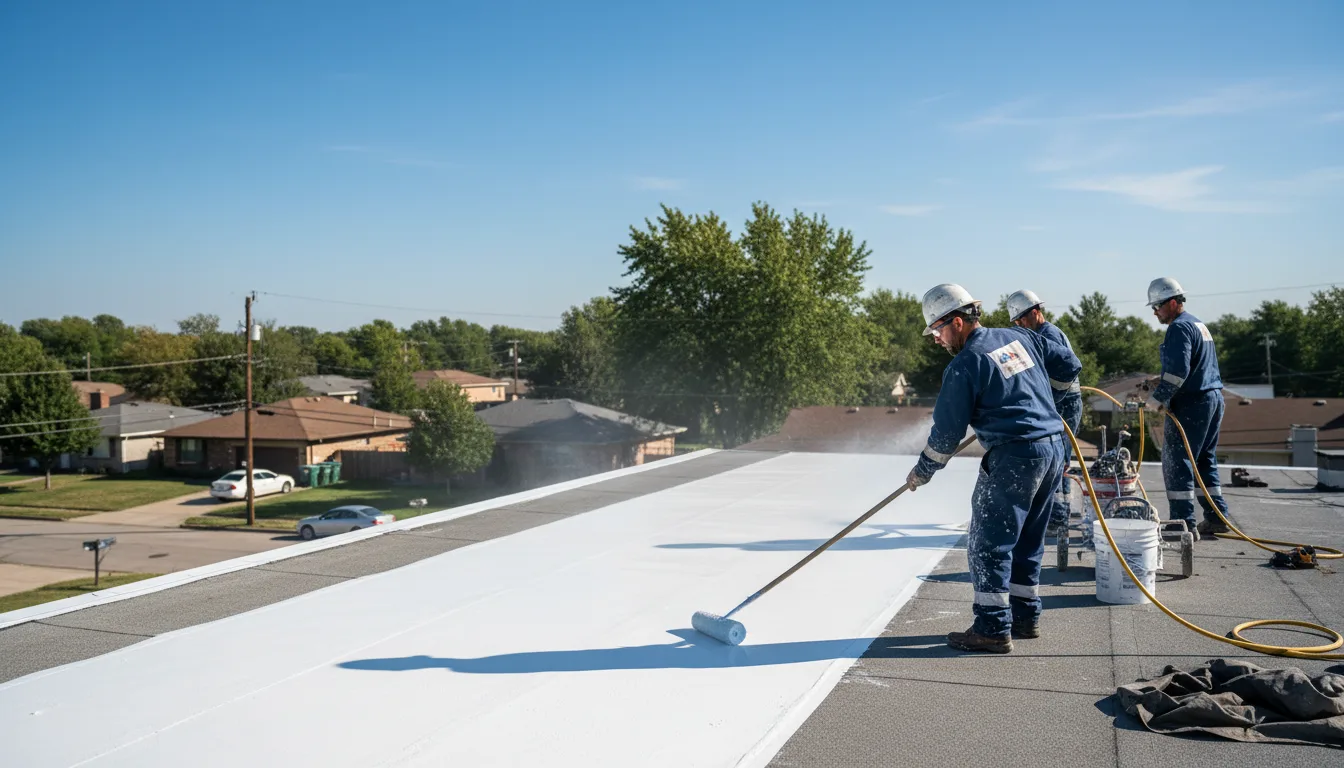 Commercial roof coating in Blakely, GA near me